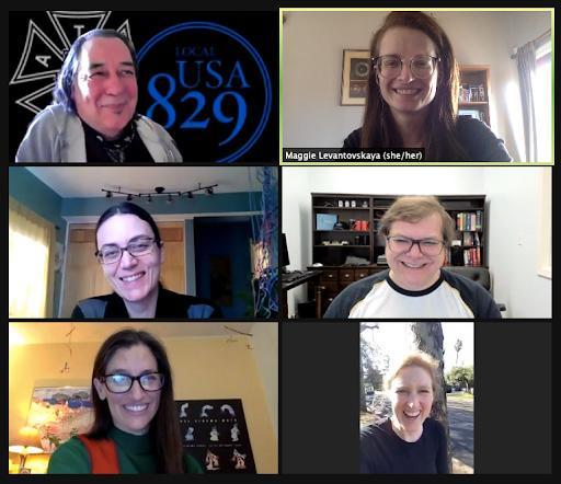 Zoom meeting of the union