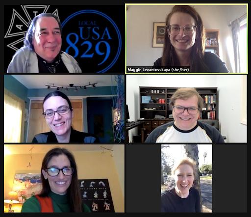 Zoom meeting of the union