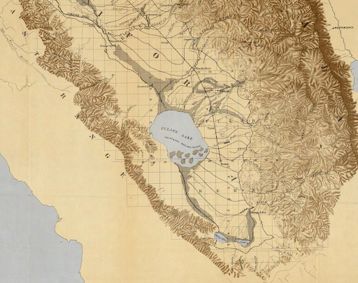 Map showing detailed rivers and terrain in a specific region.