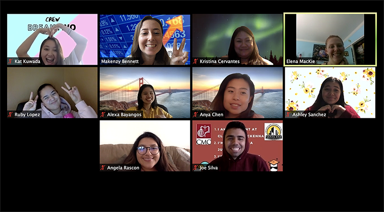 Kat Kuwada and fellow teachers