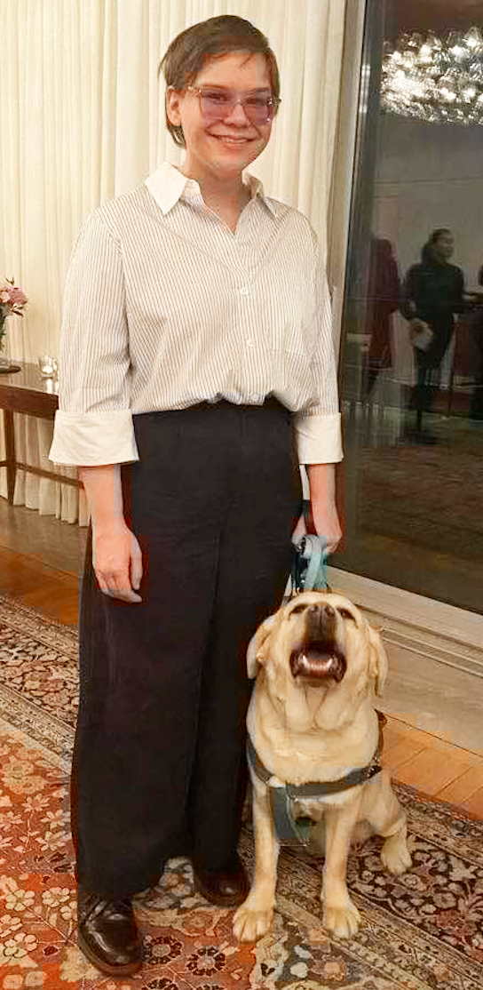 Kate Melberg and dog