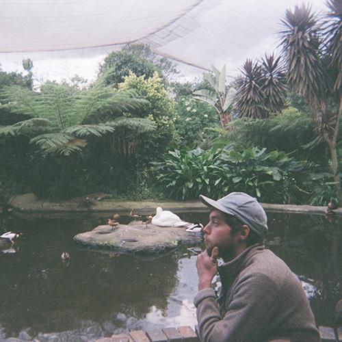 Roman JohnDoza posing with the ducks and swans