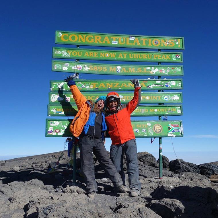 Jose and Erin at Mt Kilimanjaro