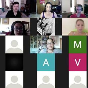 screenshot of zoom meeting with half people half names