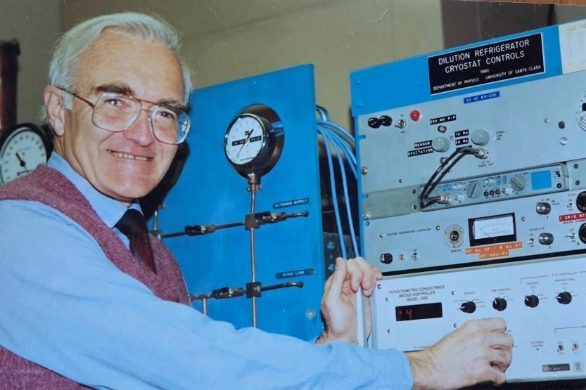 William Thomas Duffy Jr. in the physics lab.