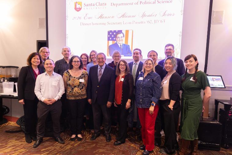 Poli Sci Dept with Leon Panetta