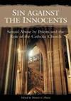 Book cover titled Sins Against the Innocents, featuring a Gothic cathedral interior.