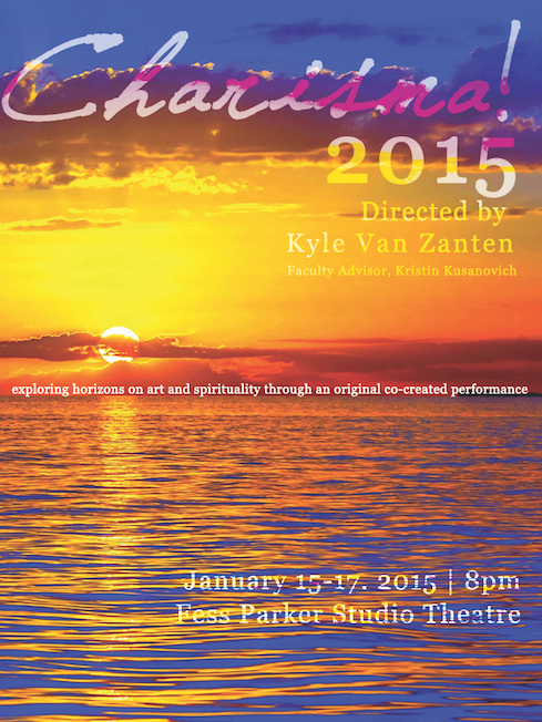 Sunset over water with the text Charisma! 2015 on the cover.