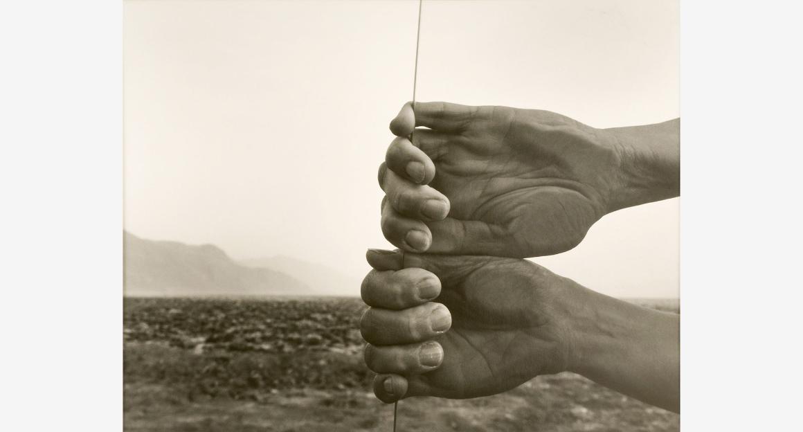 Judy Dater's Self Portrait Sequence No. 1 (My Hands, Death Valley).