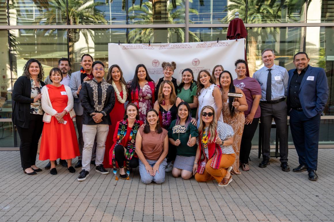 A group of people at the EdD Reception