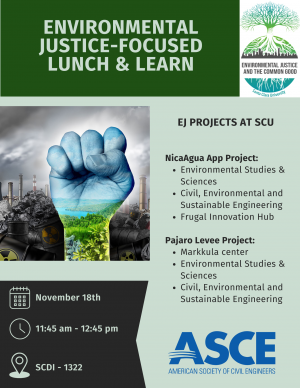 Environmental Justice Lunch & Learn Seminar at SCU School of Engineering