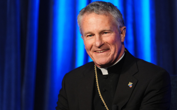 Military Services Archbishop Timothy Broglio president of the United States Conference of Catholic Bishops speaks during a press conference at a plenary assembly in Baltimore Tuesday Nov 11 2025 Stephanie ScarbroughAP Photo