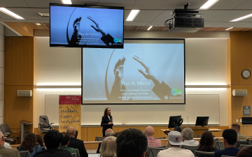Professor Shannon Vallor speaks about her book, The AI Mirror on April 29, 2025 at Santa Clara University.