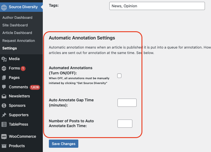 Source Diversity Dashboard Automation Annotation. Photo credit: Wisconsin Watch, Coburn Dukehart