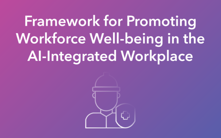 Framework for Promoting Workforce Well-being in the AI-Integrated Workplace 