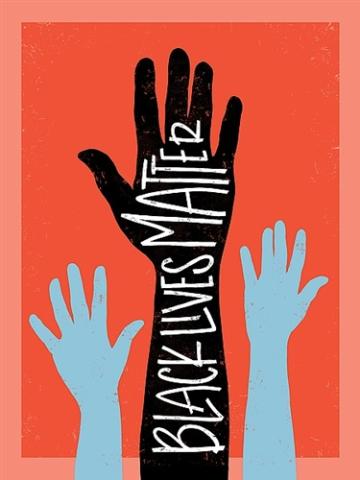Emily Rasmussen, Black Lives Matter, print. Used with permission.