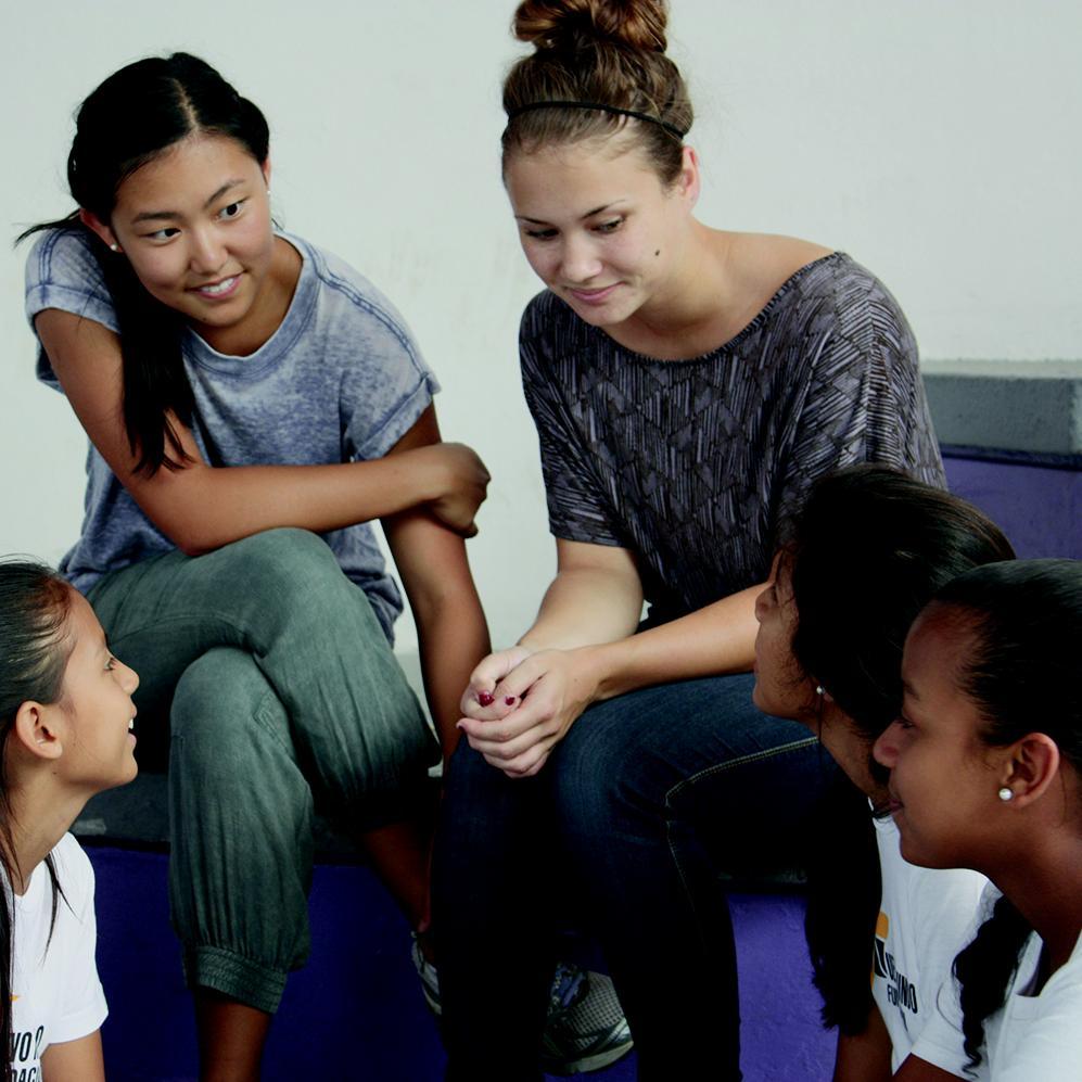 SCU students at their Arrupe course placement