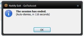 End session warning: The window has a lock. Press Return or click and wait.