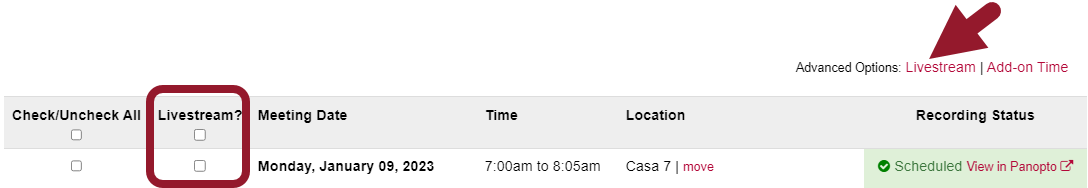 Header of a middleware website showing navigation options and a search bar