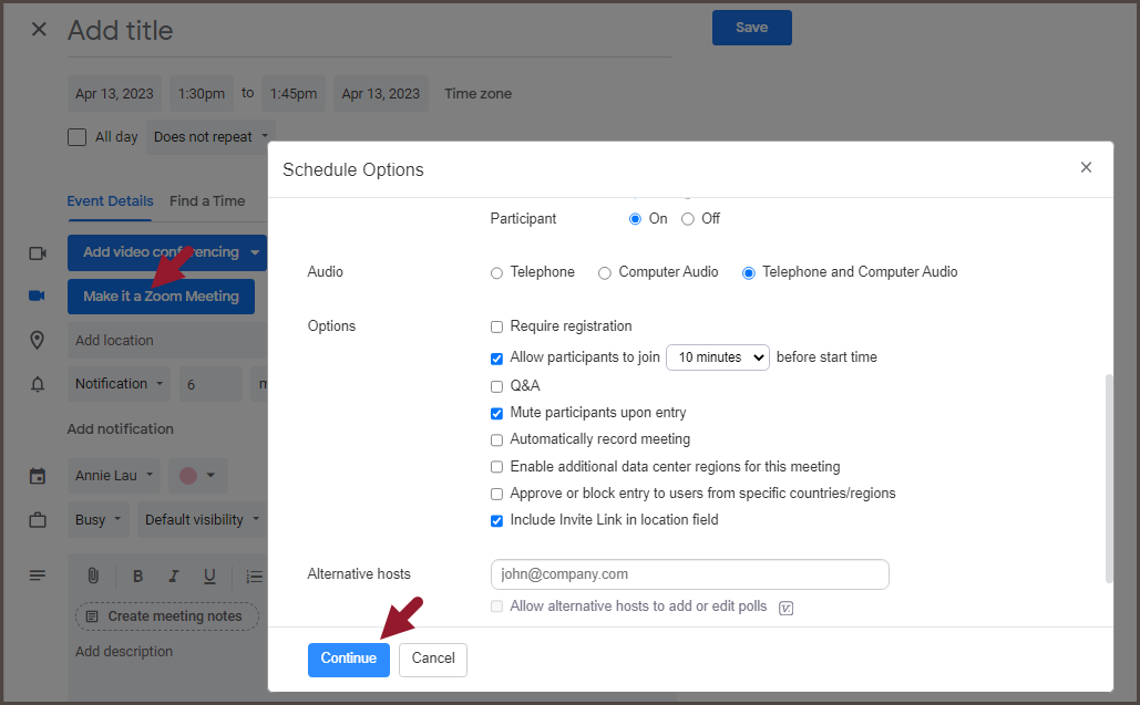 zoom calendar extension 007
