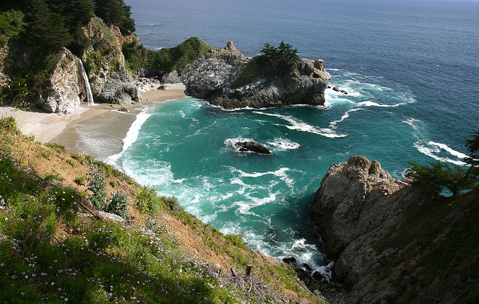 Shoreline along Big Sur