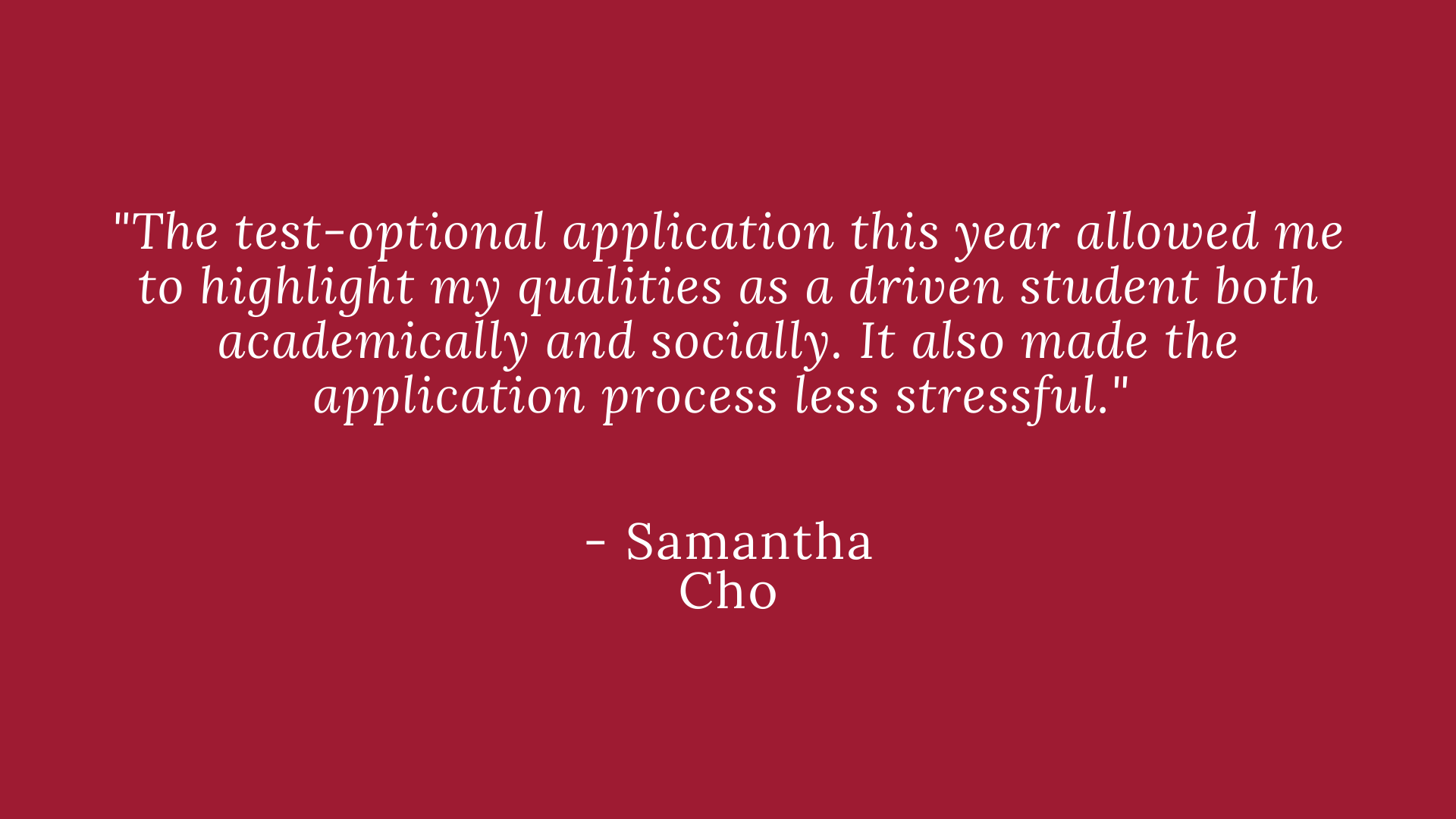 The use, content, and performance this year allowed me to highlight my students as a group.

—Margaret G.
U.S.