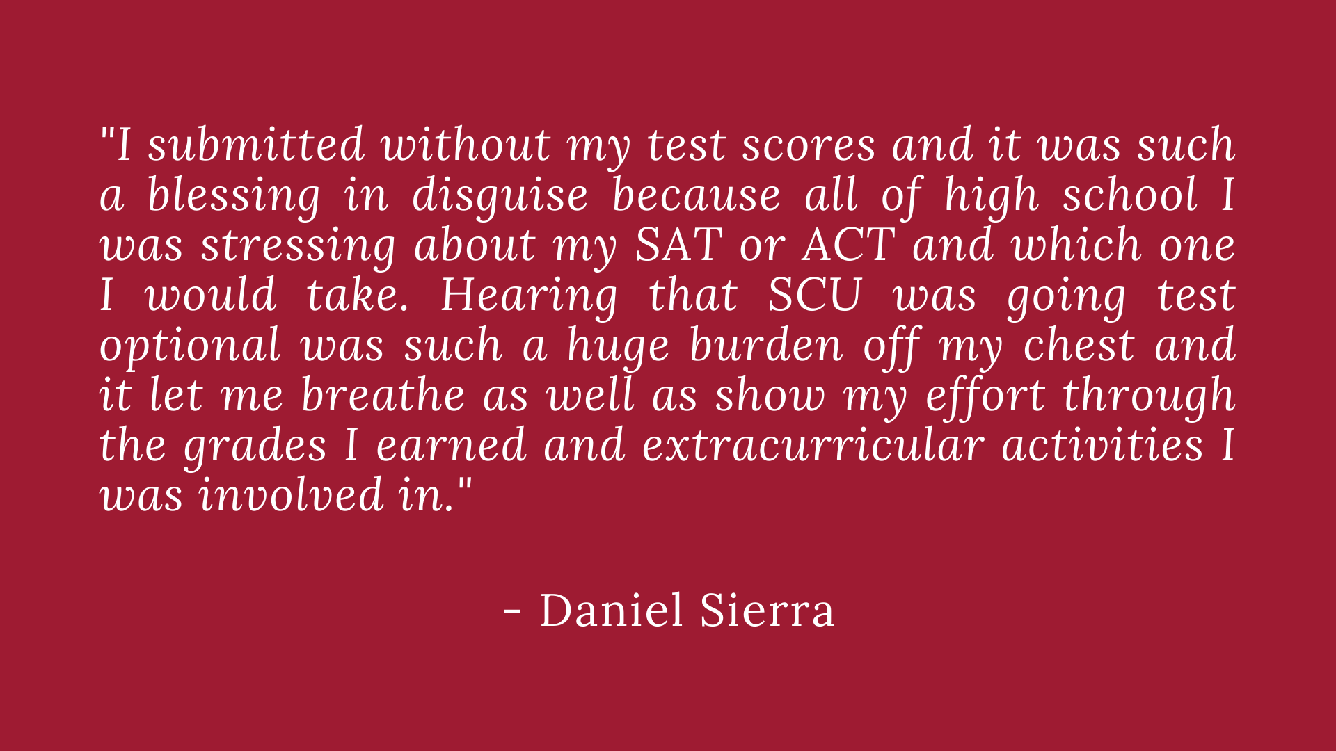 I entered college my 1st cousin and it was such a blessing it helped begin a yr high school I was needed alone my G.P.A on 3.0. And when one ...

-Student Voices 

