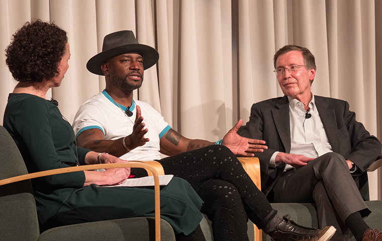Actor Taye Diggs and Francisco Jimenez discuss children's literature