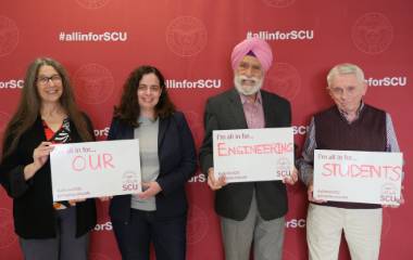 Professors Ruth Davis, Silvia Figueira, Sukhmander Singh and Tim Healy