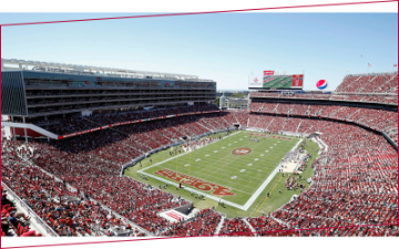 Levi's Stadium, home of the 49ers, is only 5 miles from the Leavey School of Business at Santa Clara