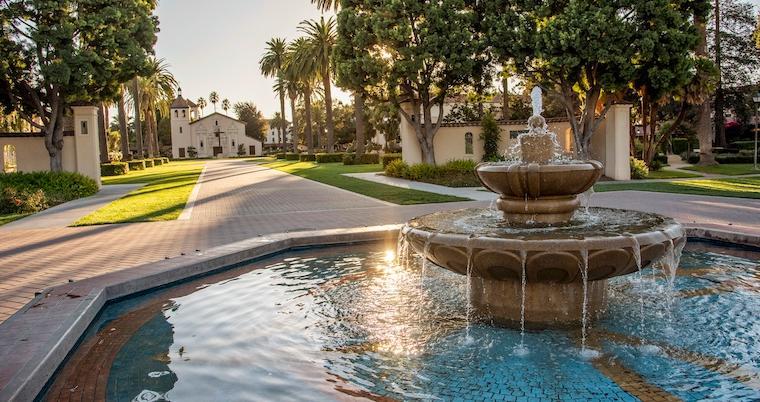 Golden Hour on Palm Drive, Campus Beauty image link to story