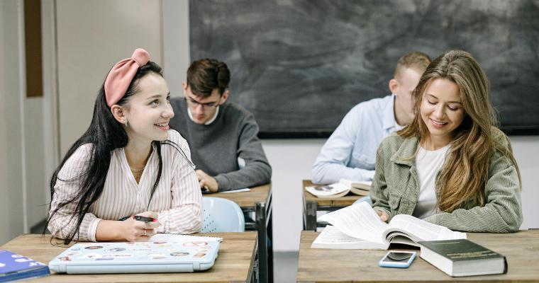 Students in a classroom