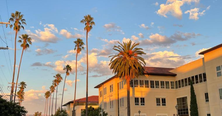 Lucas Hall during golden hour