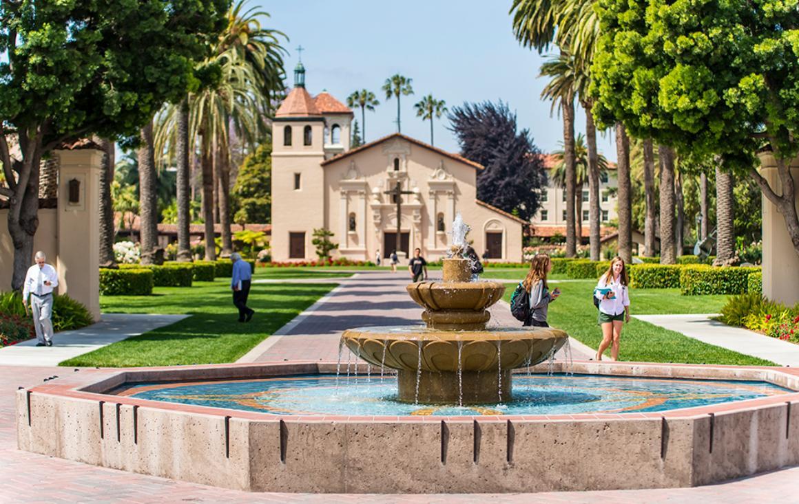 Santa Clara University, home to the Leavey School of Business and Mission Santa Clara