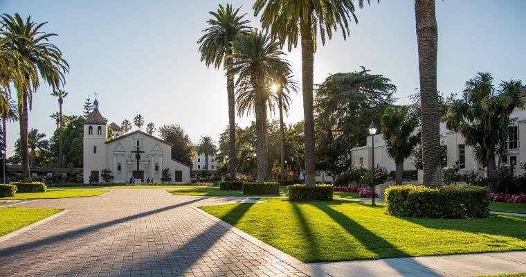 The Mission Church on Santa Clara University's campus