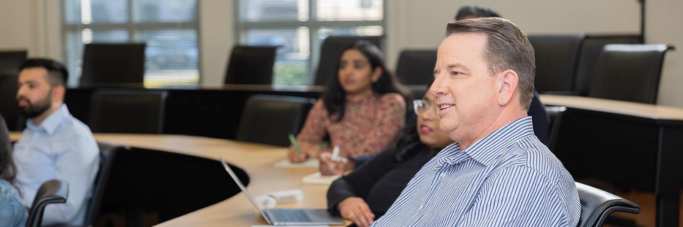 Leavey Executive MBA student in the classroom