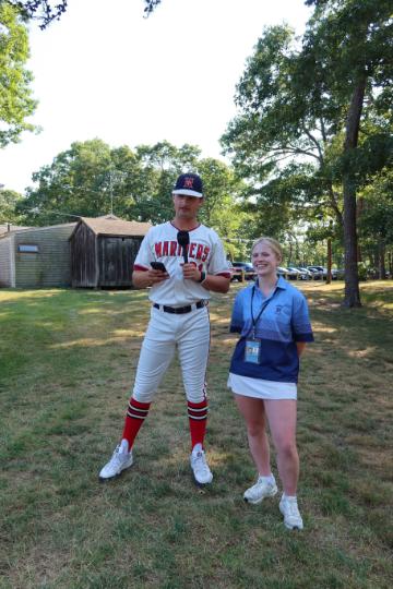 Grace OHara with Baseball Player