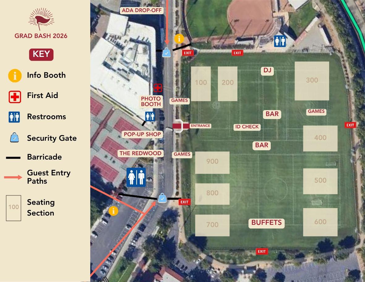 Grad Bash 2026 Layout Map