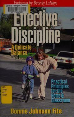 Effective Discipline: A Delicate Balance book cover showing two people walking.