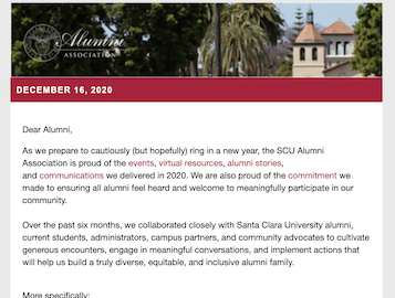 Email screenshot addressed to 'Dear Team' with text about Kathy and Melina's roles.