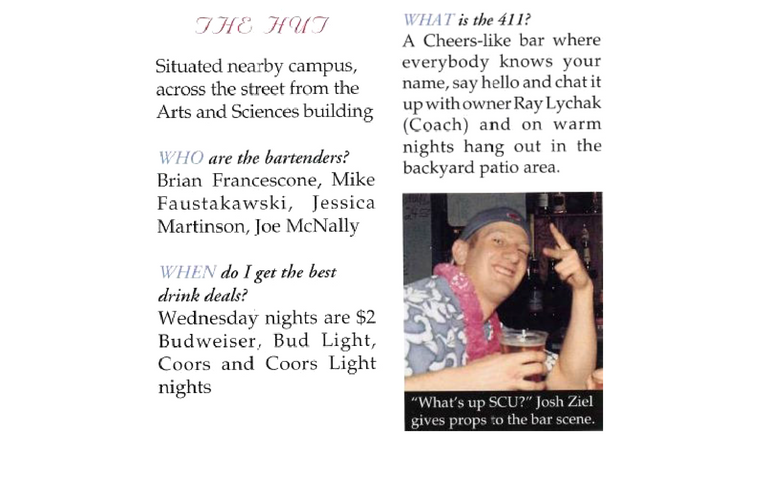 A page from 2002 Hut book with text and an image.