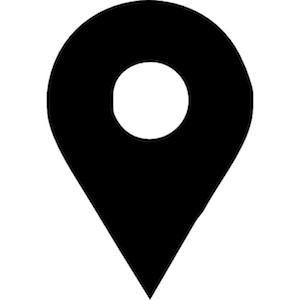 Black location pin icon.