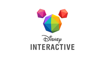 Disney Interactive logo with colorful geometric shapes forming Mickey Mouse.