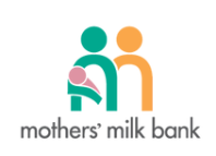 

San Jose Milk Bank logo with two figures and text 'mothers' milk bank'.