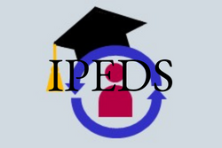 Icon for IPEDS Graduation Rates with a graduation cap and circular arrow.