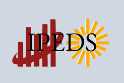 IPEDS logo with bar chart and sunburst elements.