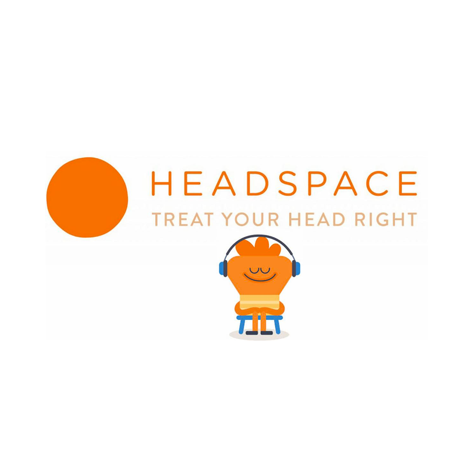 Headspace: Treat Your Head Right text next to an orange cartoon character.