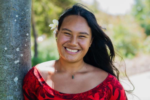 A photo of Hope smiling. 