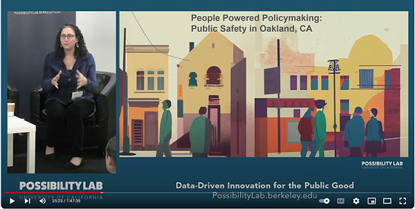 Screenshot of Naomi Levy leading Research Launch event