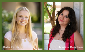 Collage of Katie Duffy and Nadine Koochou